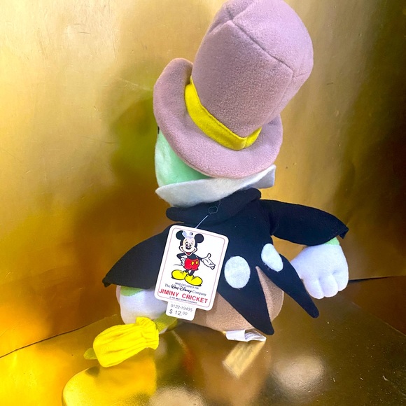WALT DISNEY DISNEYLAND DISNEY WORLD 80’s PINOCCHIO JIMINY CRICKET PLUSH w/TAGS - Picture 4 of 16